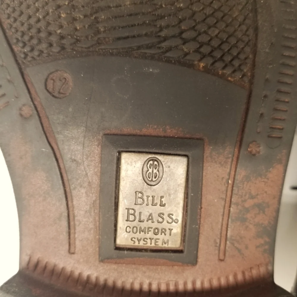 Bill Blass Howard 4726691 Mens Size 12D Black Leather Oxford Derby Lace …